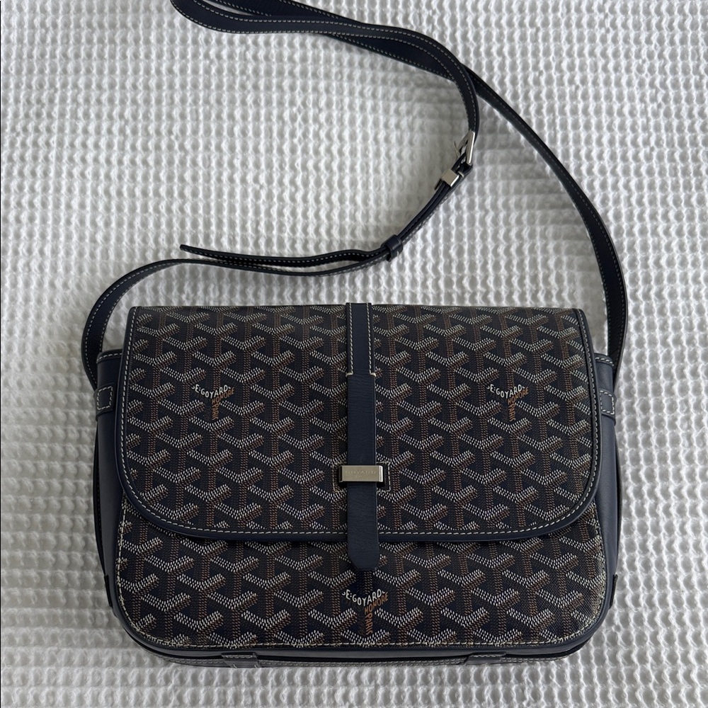 Goyard Blue Belvedere crossbody